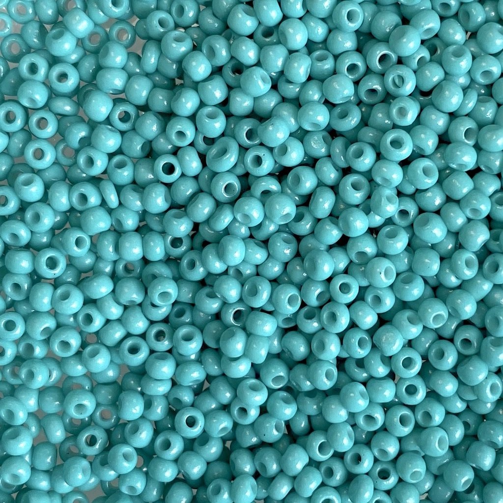 MJB #10  MJB Seed Beads   50gr  pkg  Turquoise Green