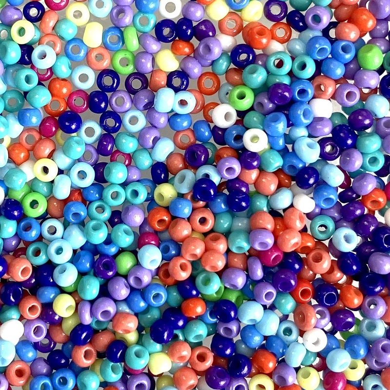 MJB #10  MJB Seed Beads   50gr  pkg  Mixed Colors