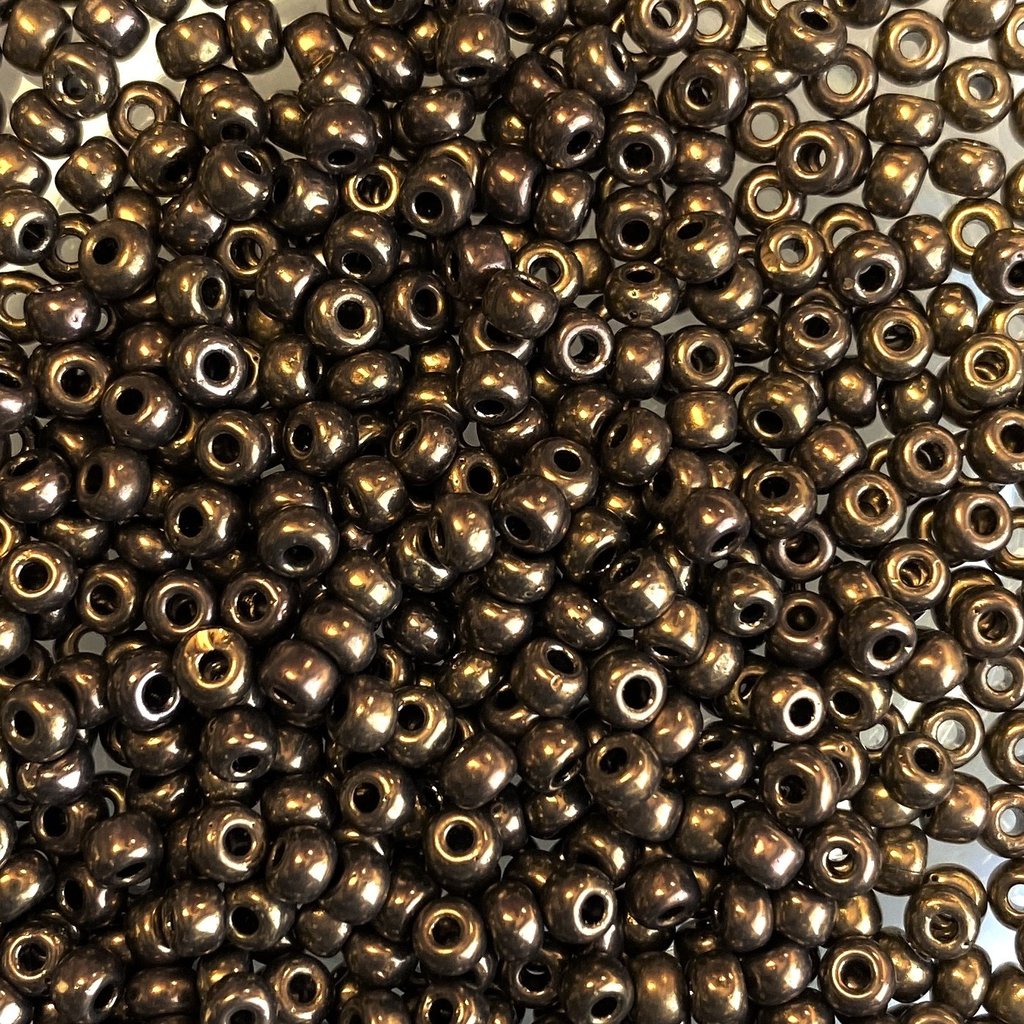 MJB #8  MJB  Seed Beads   50gr  package  Metallic Brown