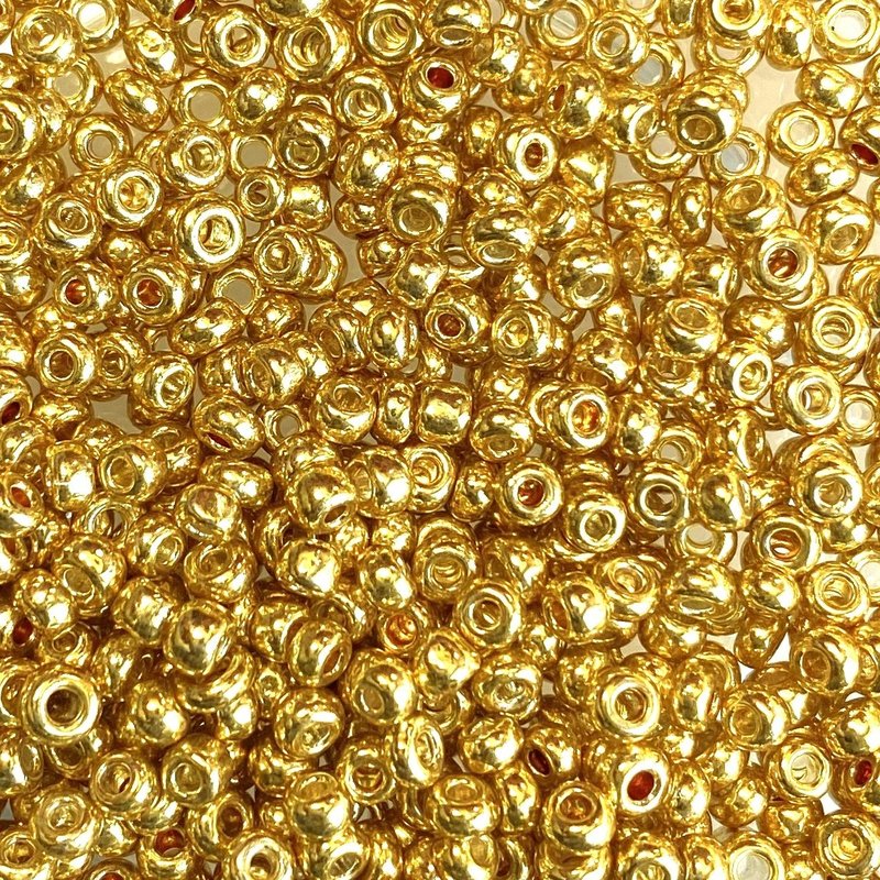 MJB #8  MJB  Seed Beads   50gr  package Gold
