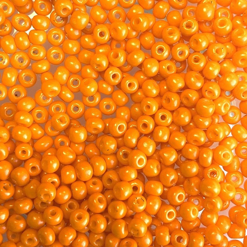 MJB #8  MJB  Seed Beads   50gr  package  Light Orange