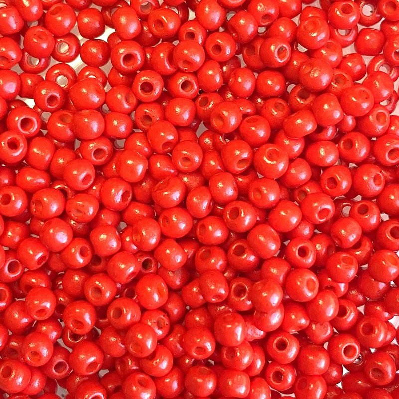 MJB #8  MJB  Seed Beads   50gr  package  Red