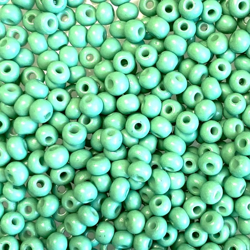 MJB #8  MJB  Seed Beads   50gr  package  Aqua Green