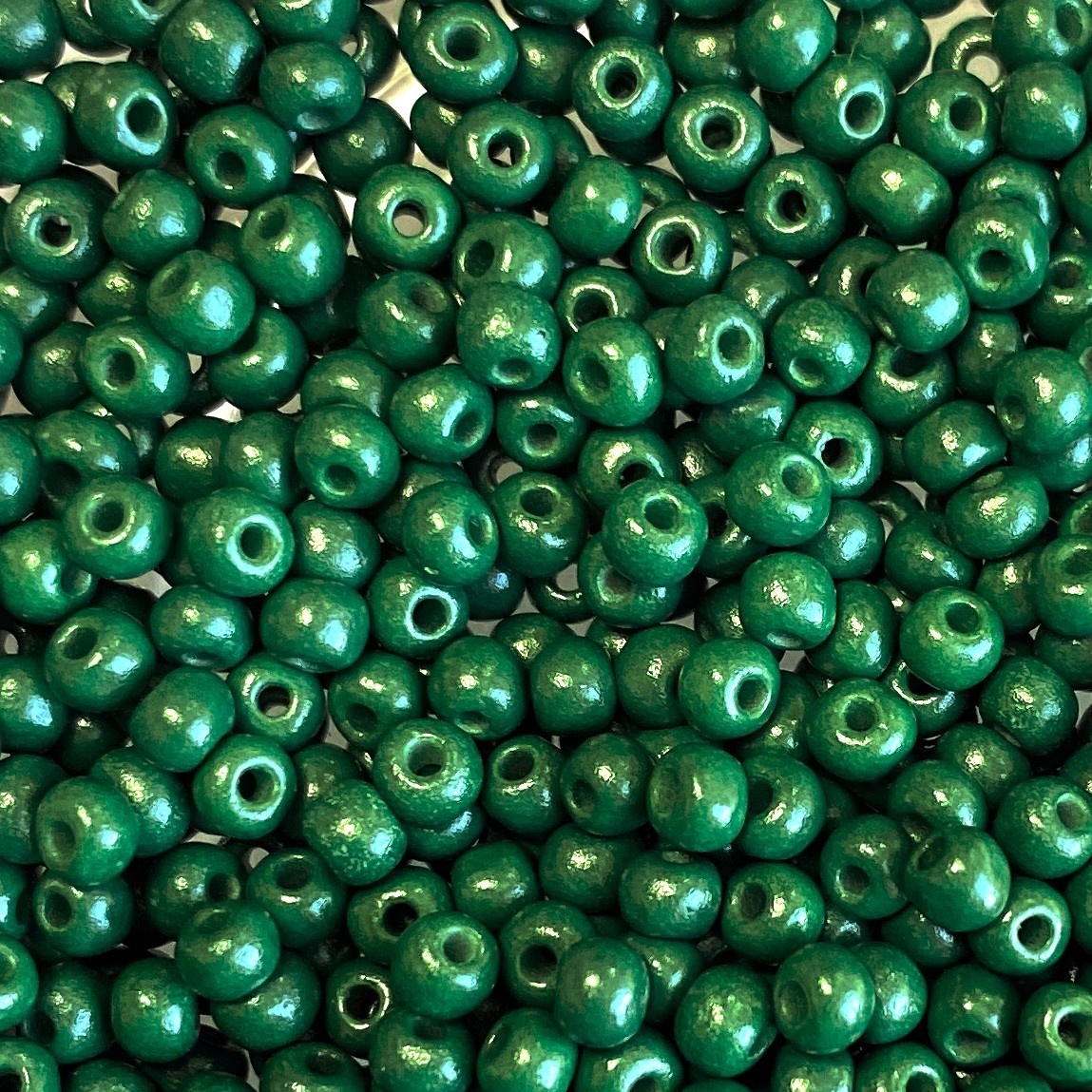 MJB 8 MJB Seed Beads 50gr package Dark Green Bead World Incorporated