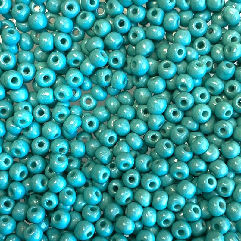 MJB #8  MJB  Seed Beads   50gr  package  Turquoise Green