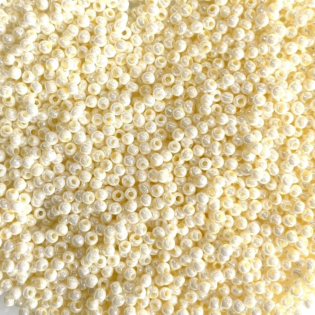 MJB #12  MJB Seed Beads   50gr  pkg  Luster Yellow