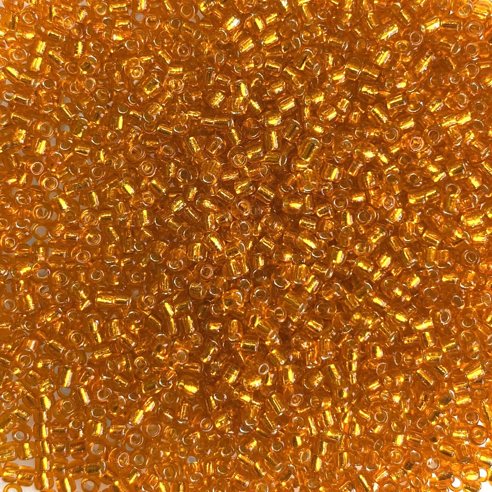 MJB 10 MJB Seed Beads 50gr pkg Silver Lined Dark Orange Bead World