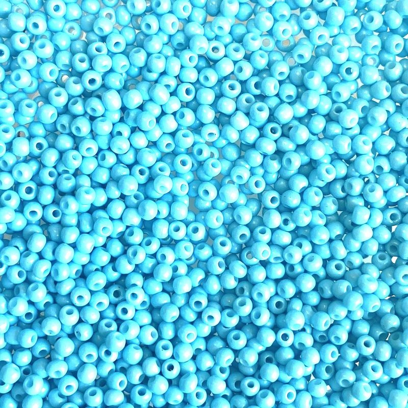 MJB #12  MJB Seed Beads   50gr  pkg  Aqua Blue