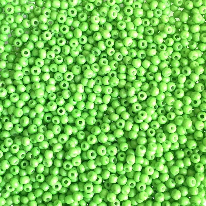 MJB #12  MJB Seed Beads   50gr  pkg  Light Green