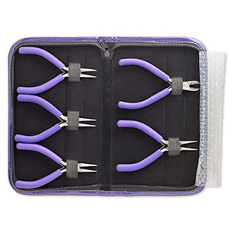 - Pliers Stainless Steel  Purple 5Pc Set