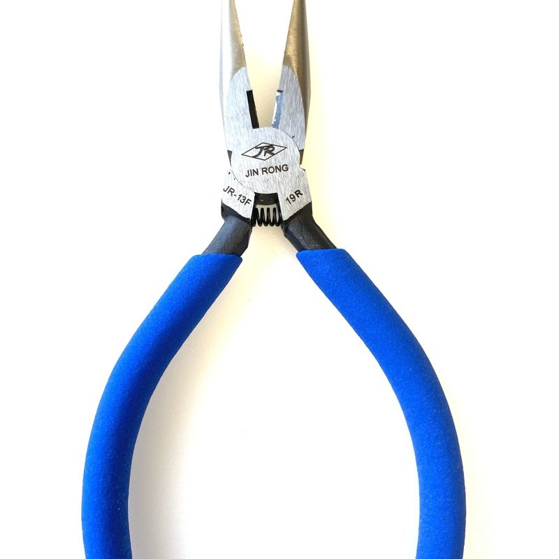 Bead World Long Nose Plier With Side Cutter Blue