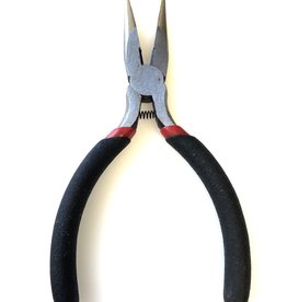 Bead World Long Nose Plier With Side Cutter Black Handle