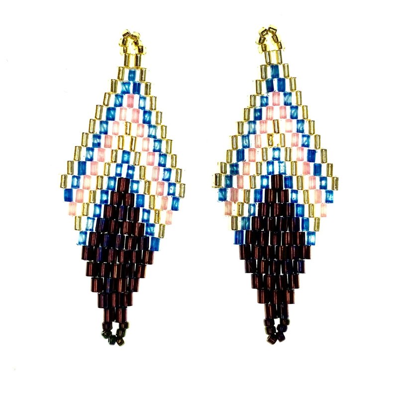 Miyuki Delica Beaded Pendant 2Pcs #9