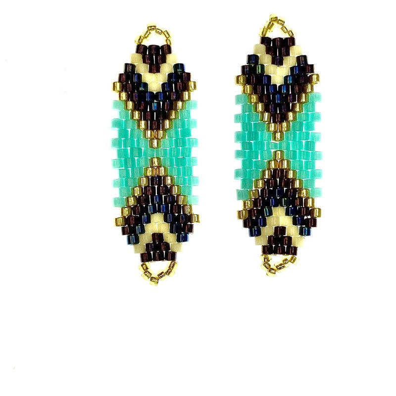 Miyuki Delica Beaded Pendant 2Pcs #17