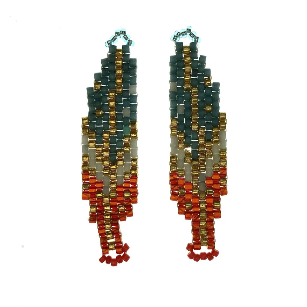 Miyuki Delica Beaded Pendant 2Pcs #25