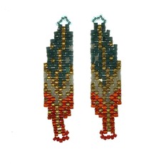 Miyuki Delica Beaded Pendant 2Pcs #25