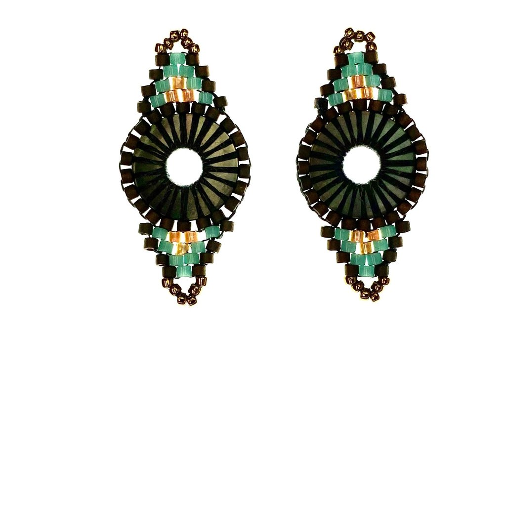 Miyuki Delica Beaded Pendant 2Pcs #28