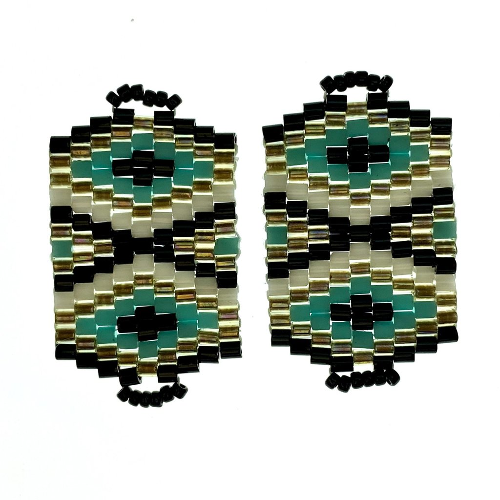 Miyuki Delica Beaded Pendant 2Pcs #34