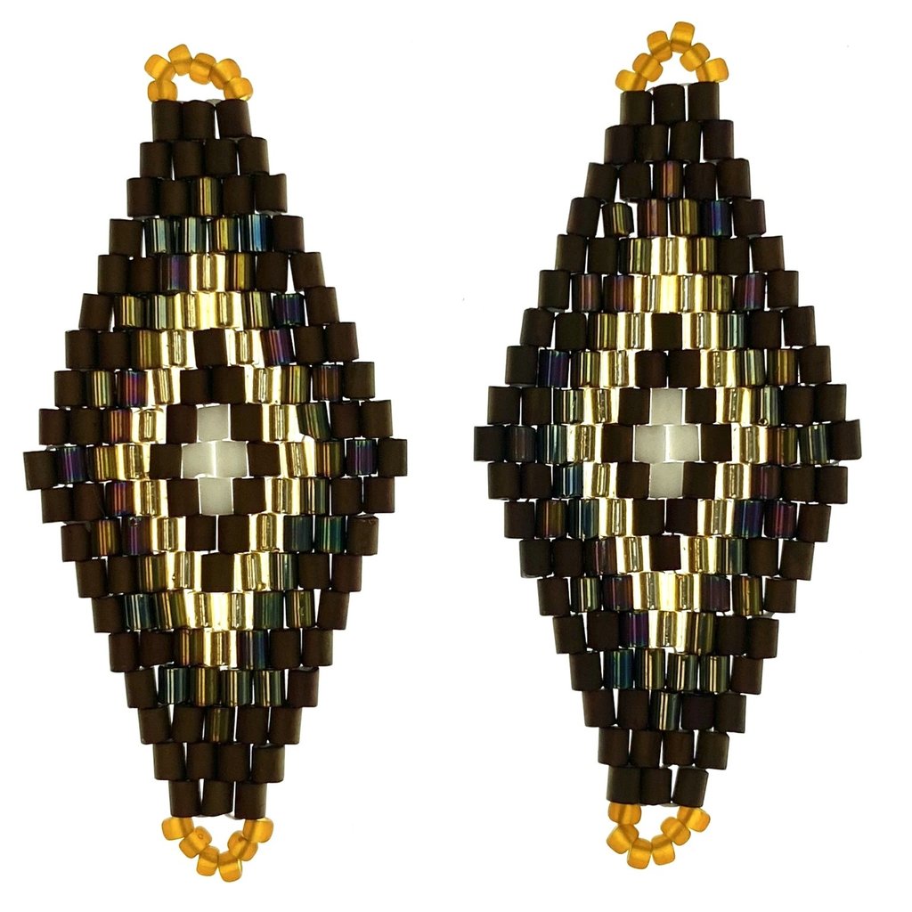 Miyuki Delica Beaded Pendant 2Pcs #42