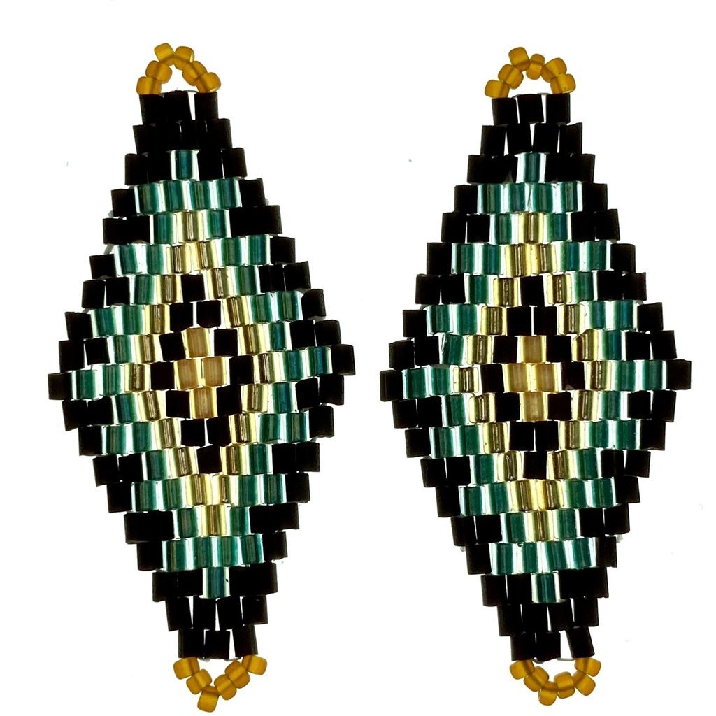 Miyuki Delica Beaded Pendant 2Pcs #50