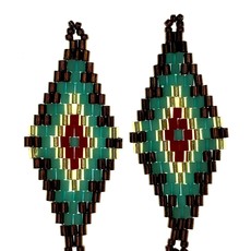 Miyuki Delica Beaded Pendant 2Pcs #58