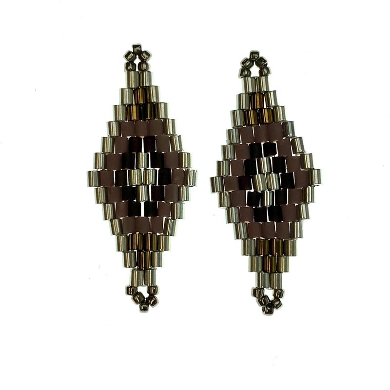 Miyuki Delica Beaded Pendant 2Pcs #60