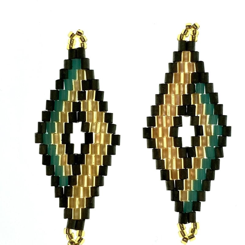 Miyuki Delica Beaded Pendant 2 Pcs #68