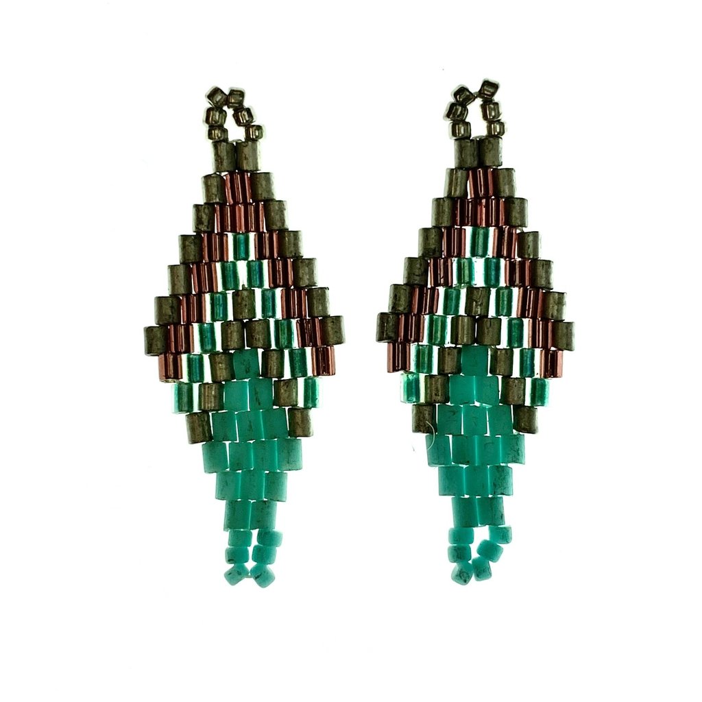 Miyuki Delica Beaded Pendant 2Pcs #73