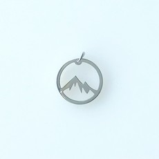 Bead World Mountain Hollow  Stainless Steel  12.5mm
