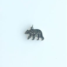 Bead World Bear And Mountain  Stainless Steel  12.7x18.5mm