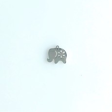 Bead World Elephant  Stainless Steel  12.9x13.7mm