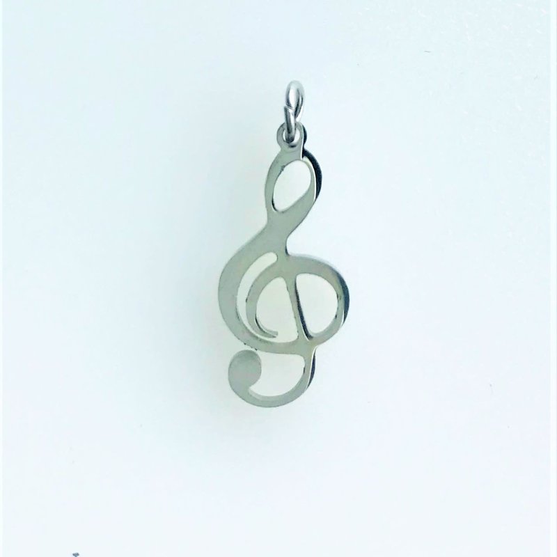 Bead World Treble Clef  Stainless Steel  18x8.5mm