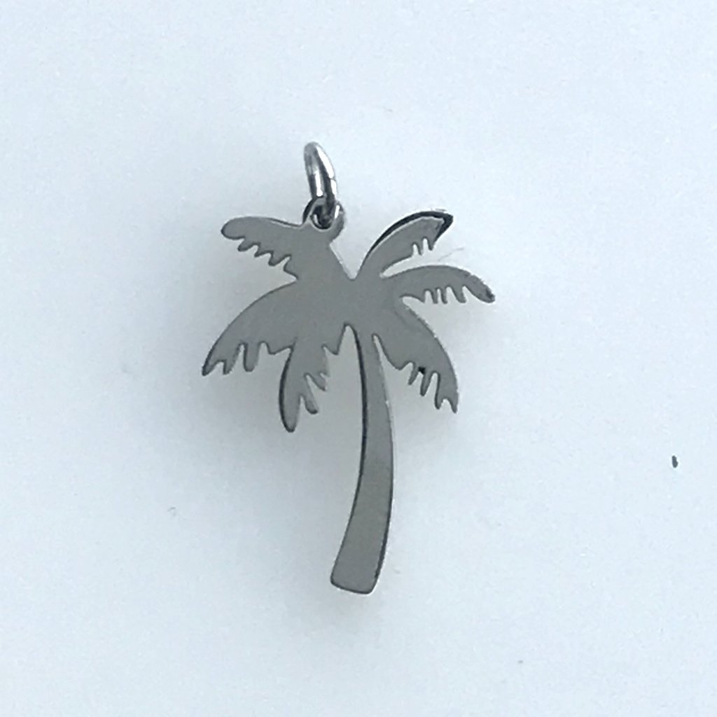 Bead World Palm Tree  Stainless Steel  18x14mm
