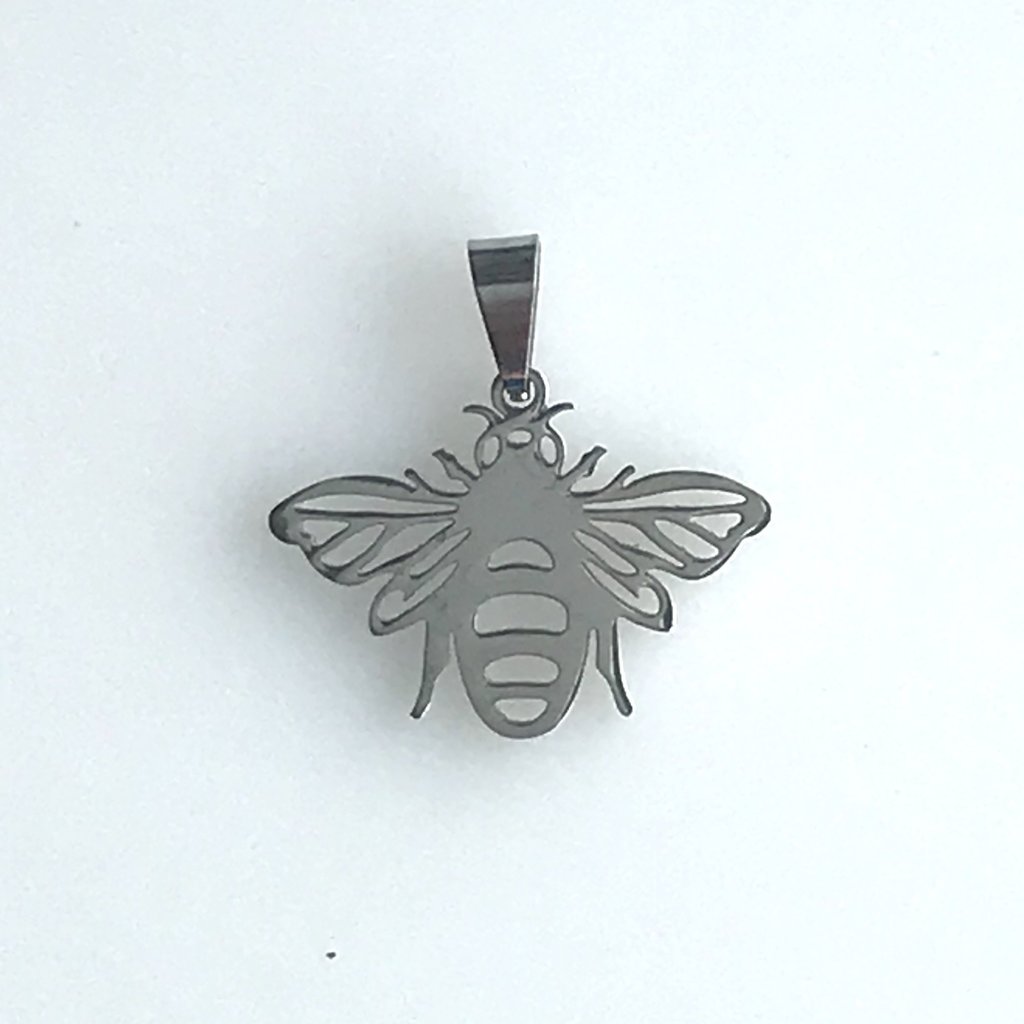 Bead World Large Bee  Stainless Steel  18.5x24.7mm