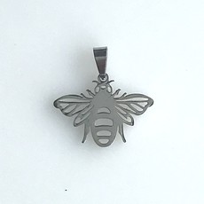 Bead World Large Bee  Stainless Steel  18.5x24.7mm