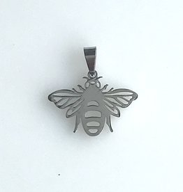 Bead World Large Bee  Stainless Steel  18.5x24.7mm