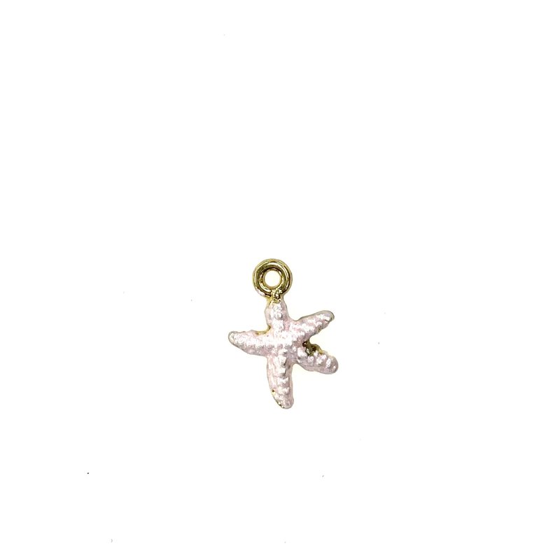 Bead World Starfish Enamel- Light Pink  10mmx 14mm  3pcs.