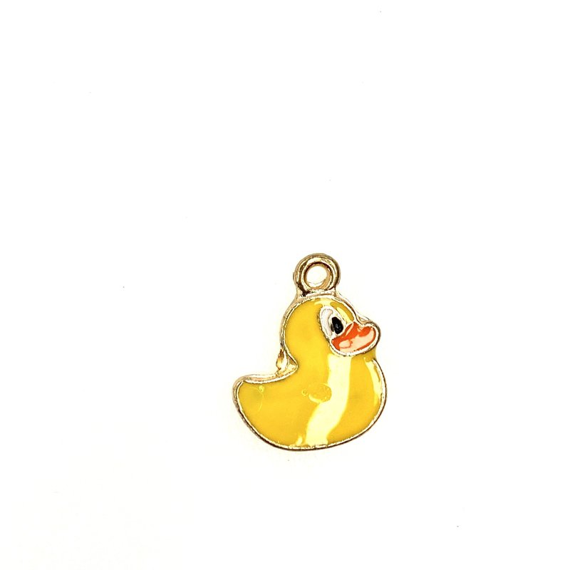 Bead World Rubber Duck Enamel -  14mm x 15mm 3pcs.