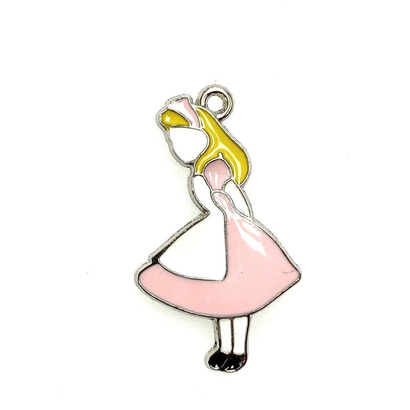 Bead World Alice in Wonderland Enamel -  20mm x 32mm 2pcs.