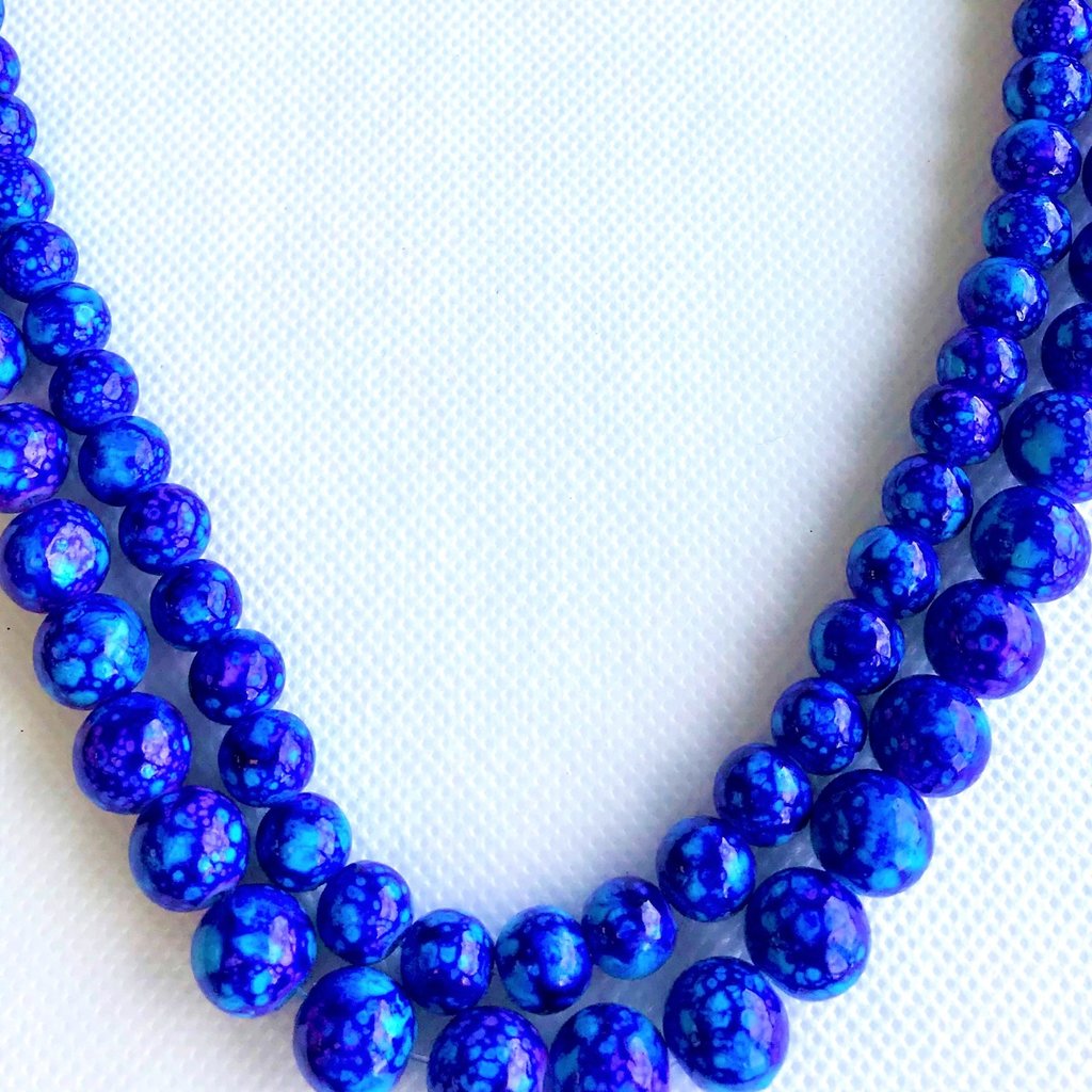 Bead World Decorative Glass Beads Blue/Purple