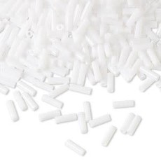 Dyna-Mites Dyna-Mites #3 Bugle Beads Opaque White 35 Grams Package