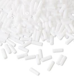 Dyna-Mites Dyna-Mites #3 Bugle Beads Opaque White 35 Grams Package