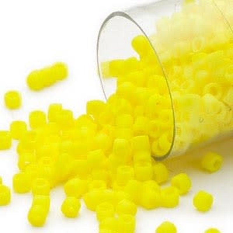 Miyuki Delica #11 Opaque Matte Yellow DB0751    7.5gms