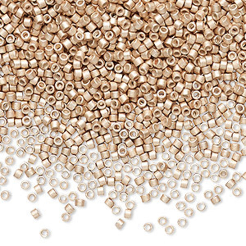 Miyuki Delica #11 Matte Galvanized Champagne Db1152 7.5gms