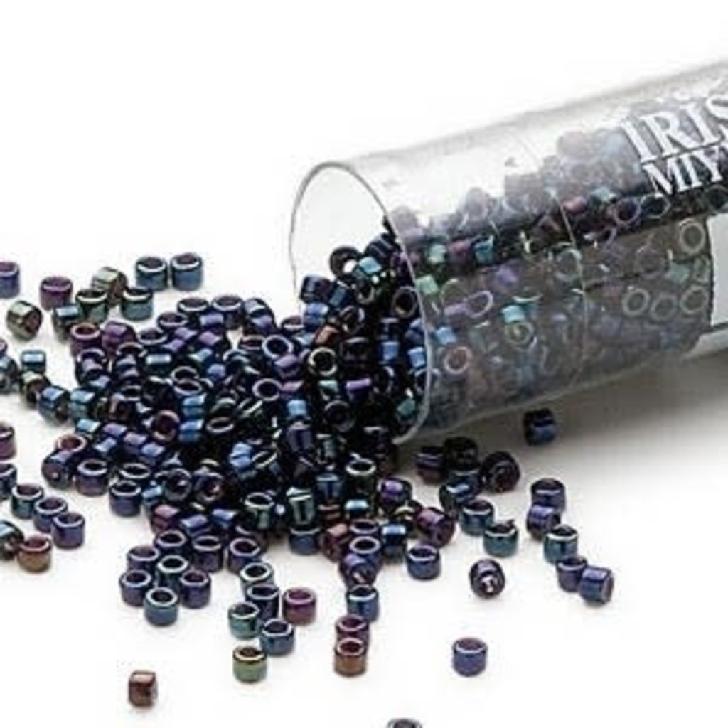 Miyuki Delica #11 Metallic Dark Blue Iris    Db0002 7.5 Gram