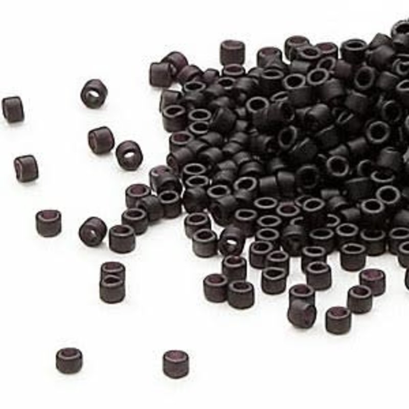 Miyuki Delica #11 Matte Black Db0310 7.5gms