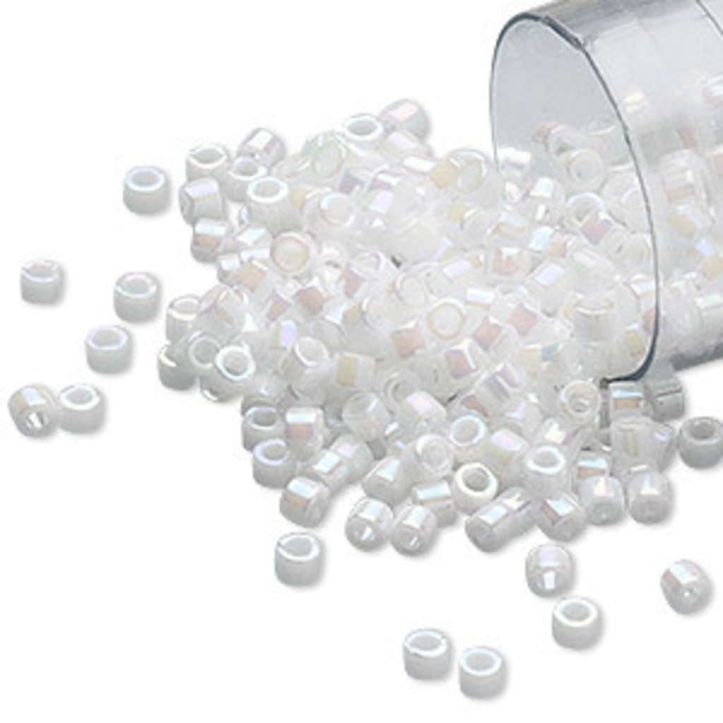 Miyuki Delica #11 Opaque Rainbow Pearl Db0202   7.5gms