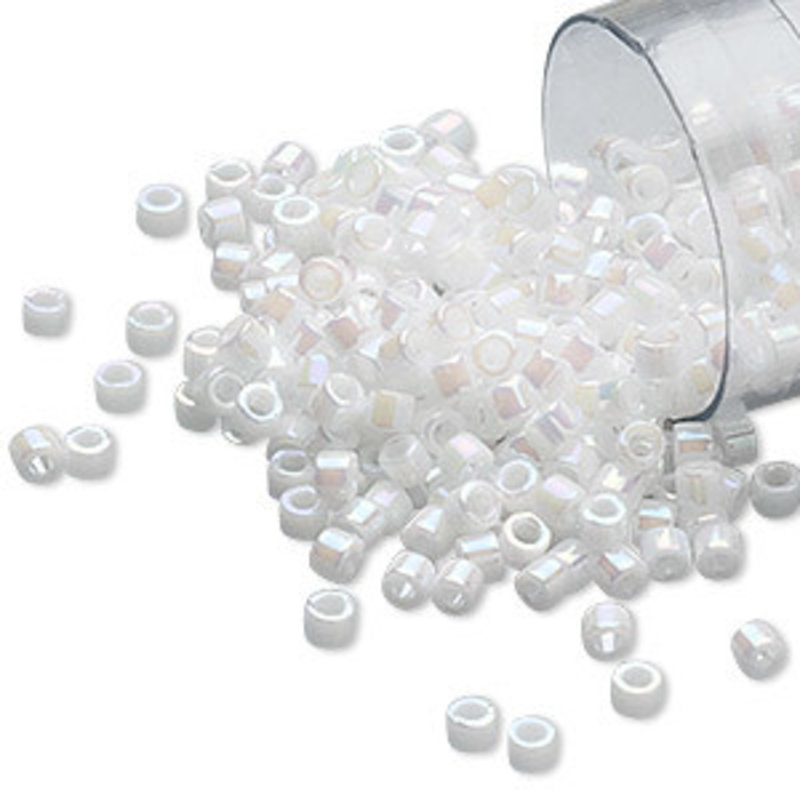 Miyuki Delica #11 Opaque Rainbow Pearl Db0202   7.5gms