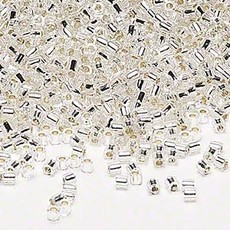 Miyuki Delica #8 Silver Lined Crystal  A1003   7.5 gram vial