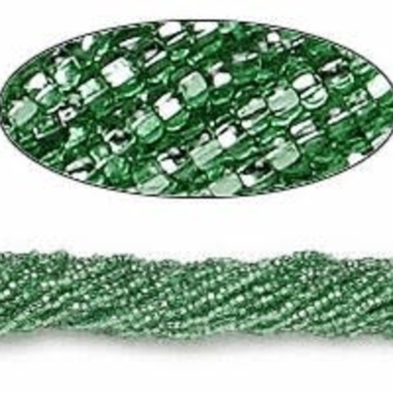 Preciosa Sb#11 Transparent S-Lined Mint Green/Hank